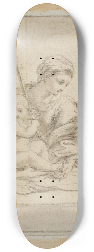 After Bartolommeo Schedoni - Holy Family 8.25 inch art skate deck