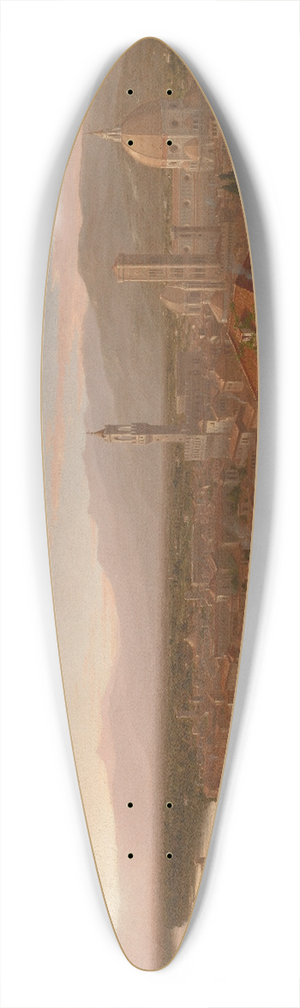 Thomas Cole - View of Florence 39.3 inch art pintail longboard deck