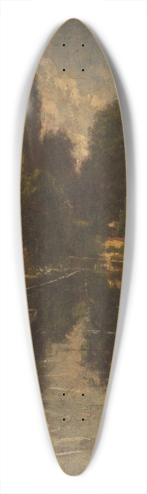 Thomas Couture - Washerwomen 39.3 inch art pintail longboard deck