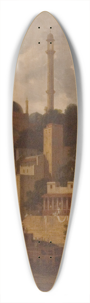 Thomas Daniell - Aurangzebs Mosque 39.3 inch art pintail longboard deck Thomas Daniell - Aurangzebs Mosque 39.3 inch art pintail longboard deck