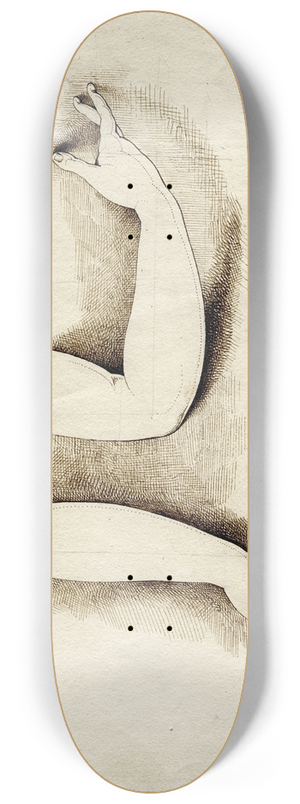 David Humbert de Superville - The arms of the Venus de Medici 8.25 inch art skate deck