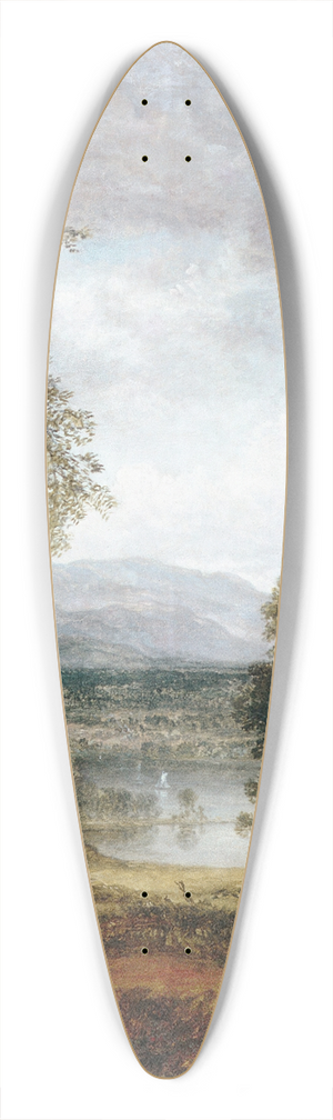 Thomas Doughty - A River Glimpse 39.3 inch art pintail longboard deck