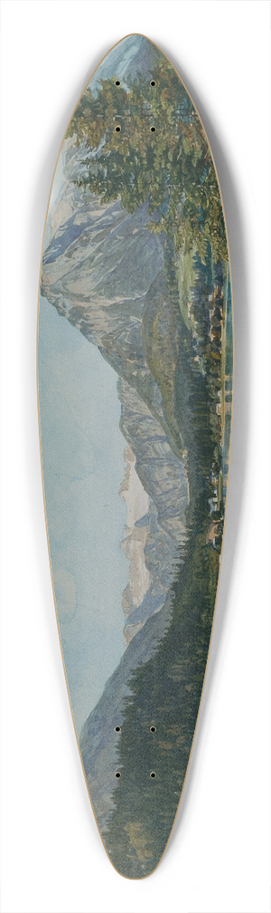 Thomas Ender - Der Altausseersee mit dem Dachstein 39.3 inch art pintail longboard deck