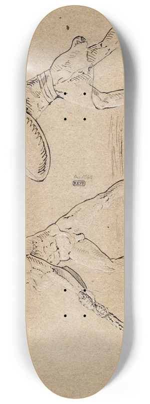 David Humbert de Superville - Theseus en de Minotaurus 8.25 inch art skate deck
