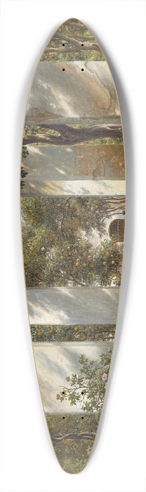Thomas Fearnley - Pergola with Oranges 39.3 inch art pintail longboard deck
