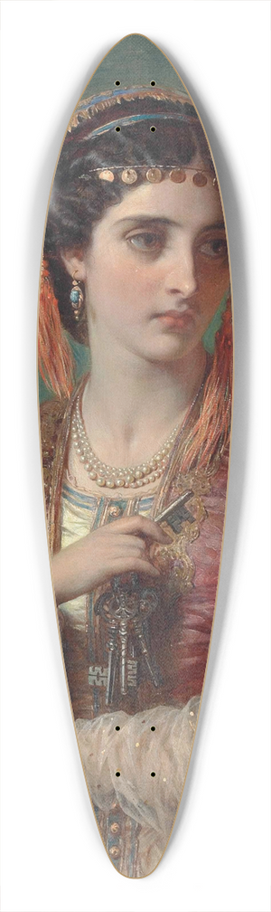 Thomas Francis Dicksee - Jessica 39.3 inch art pintail longboard deck