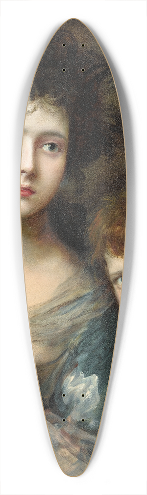 Thomas Gainsborough - Elizabeth And Thomas Linley 39.3 inch art pintail longboard deck