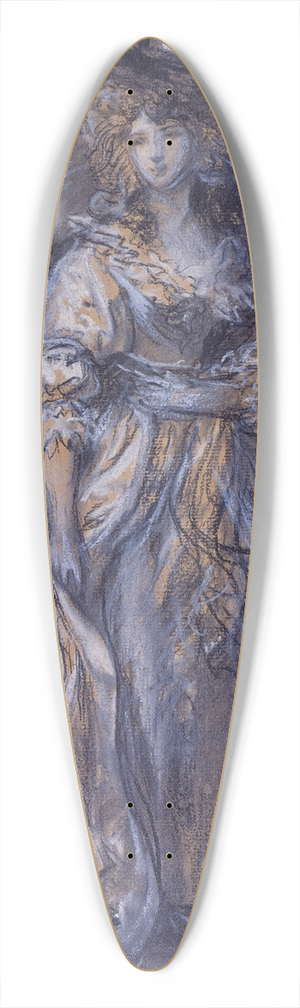 Thomas Gainsborough - Study of a Lady 39.3 inch art pintail longboard deck