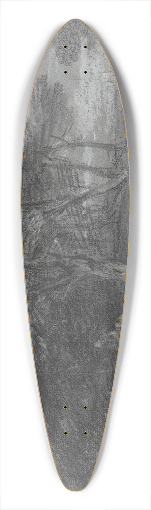 Thomas Gainsborough - Wooded Landscape with Gypsy Encampment 39.3 inch art pintail longboard deck