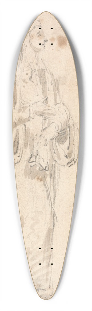 Thomas Girtin - Figure Costume Study; Persian Lady in 1568 39.3 inch art pintail longboard deck