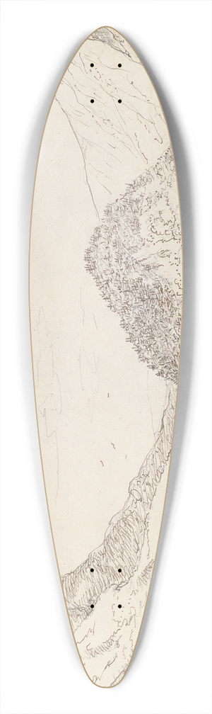Thomas Hastings - Helvellyn, Great Howe, and Raven Crag 39.3 inch art pintail longboard deck