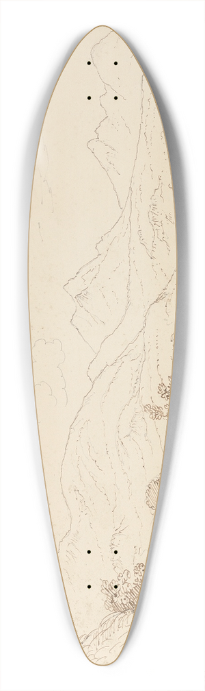 Thomas Hastings - On the Road Between Aghadoe and Dunloh, Killarney, September 1841 39.3 inch art pintail longboard deck