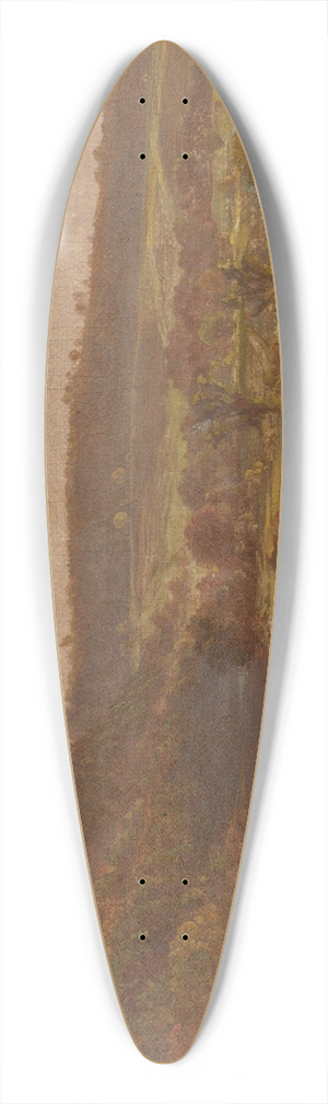 Thomas Hiram Hotchkiss - Haying in the Catskills 39.3 inch art pintail longboard deck