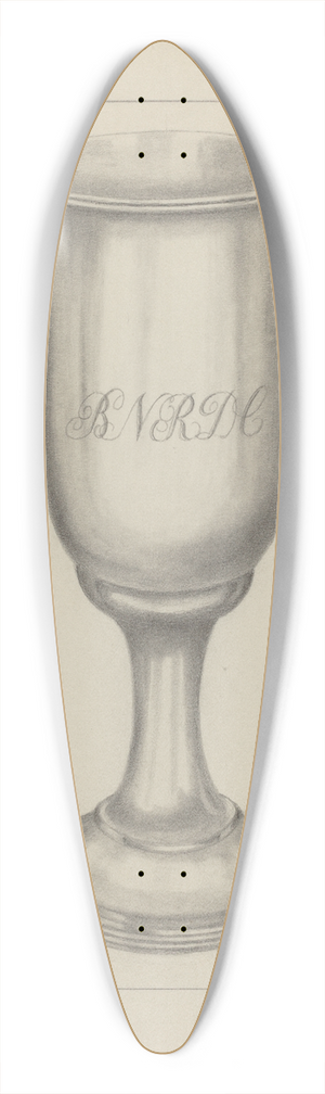 Thomas Holloway - Silver Chalice 39.3 inch art pintail longboard deck