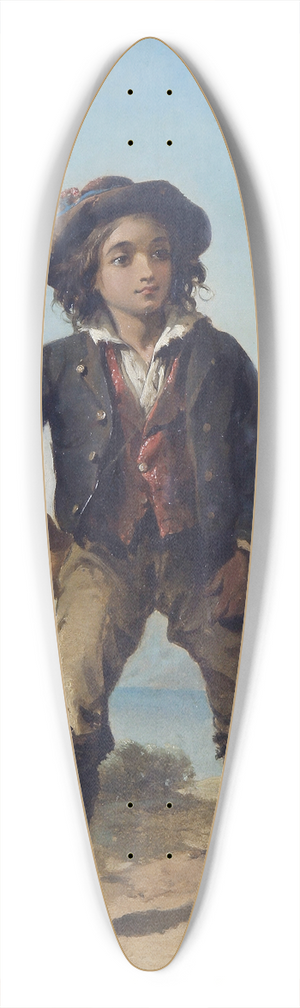 Thomas Jones Barker - The Herd Boy 39.3 inch art pintail longboard deck