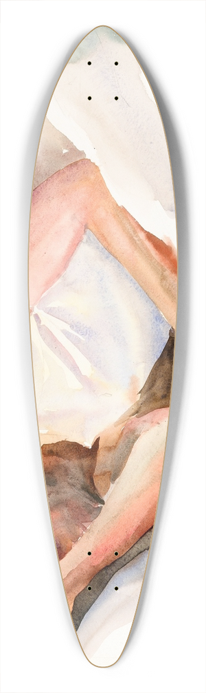 Thomas La Farge - Portrait Study 39.3 inch art pintail longboard deck