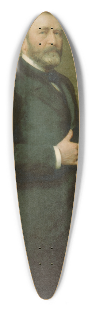 Thomas Le Clear - Ulysses S. Grant 39.3 inch art pintail longboard deck
