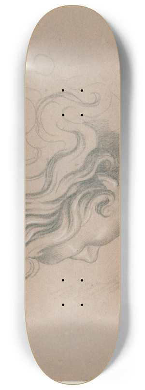 David Humbert de Superville - Vrouwenkop: naar links en schuin van achter gezien 8.25 inch art skate deck
