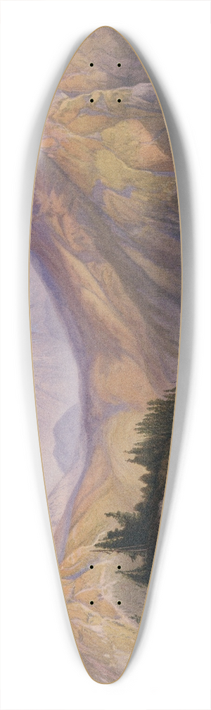 Thomas Moran - Lower Yellowstone Range 39.3 inch art pintail longboard deck
