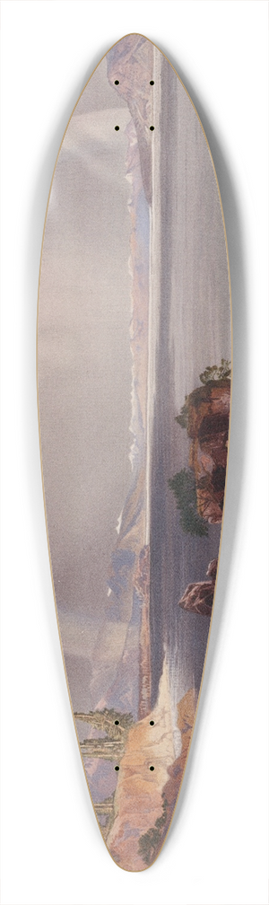 Thomas Moran - Yellowstone Lake 39.3 inch art pintail longboard deck
