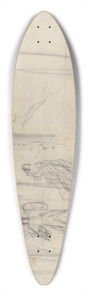 Thomas Nast - AssortedDrawings 39.3 inch art pintail longboard deck