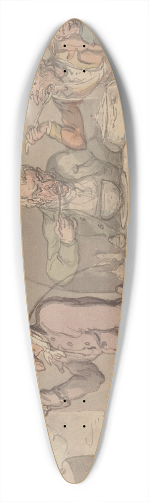 Thomas Rowlandson - Bath 39.3 inch art pintail longboard deck