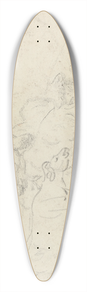 Thomas Rowlandson - Cattle 39.3 inch art pintail longboard deck