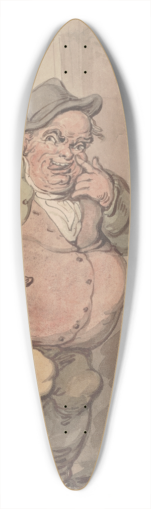 Thomas Rowlandson - Smock Alley 39.3 inch art pintail longboard deck