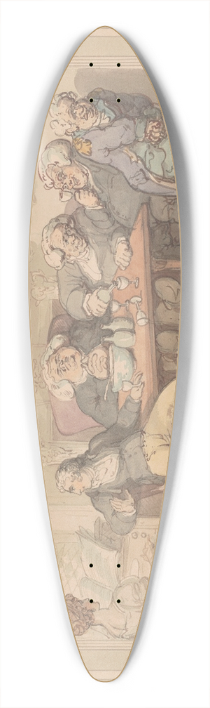 Thomas Rowlandson - The parsonage 39.3 inch art pintail longboard deck