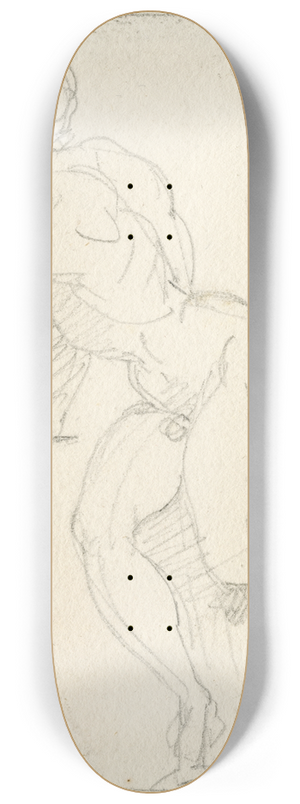 David Humbert de Superville - Zittend mannelijk naakt, zich omwendend 8.25 inch art skate deck