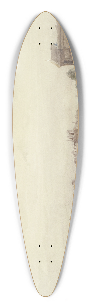 Thomas Shotter Boys - Le pont de la Concorde vu du Cours de la Reine 39.3 inch art pintail longboard deck