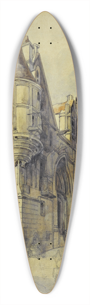 Thomas Shotter Boys - LHtel de Sens, rue du Figuier 39.3 inch art pintail longboard deck