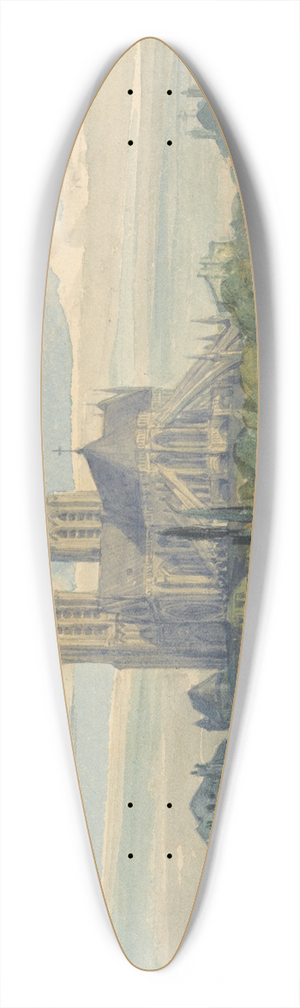 Thomas Shotter Boys - Notre Dame, Paris 39.3 inch art pintail longboard deck