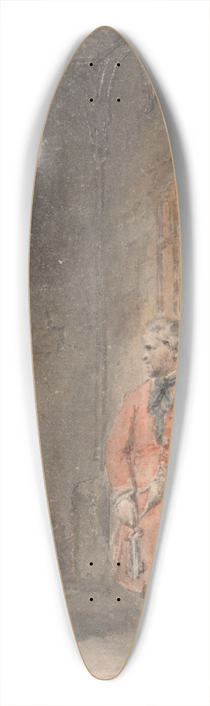 Thomas Stothard - Illustration to the Virtuous Orphan 39.3 inch art pintail longboard deck