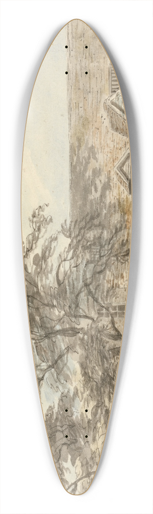 Thomas Stowers - Mill at Load Water 39.3 inch art pintail longboard deck