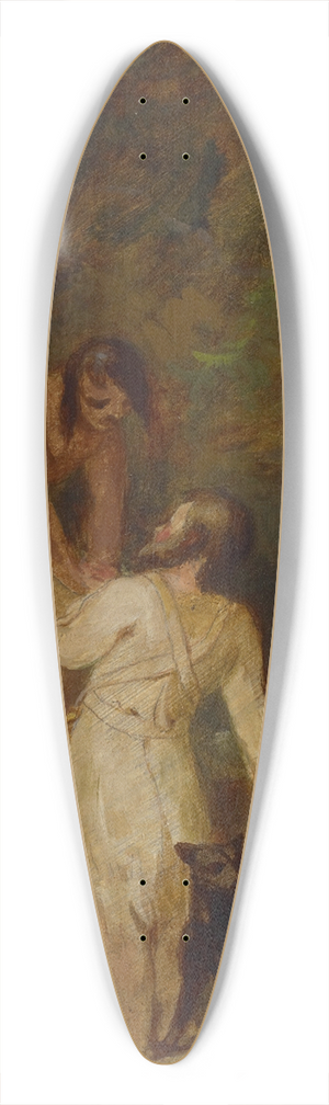 Thomas Sully - Boat Building by Robinson Crusoe and Friday 39.3 inch art pintail longboard deck