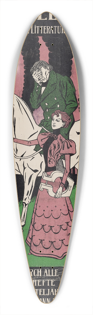 Thomas Theodor Heine - Werbeplakat fr die Zeitschrift Die Gesellschaft 39.3 inch art pintail longboard deck