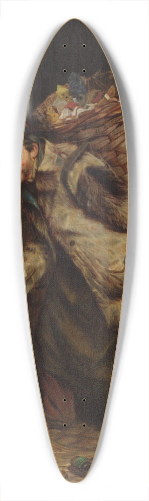 Thomas Waterman Wood - Rag Picker 39.3 inch art pintail longboard deck Thomas Waterman Wood - Rag Picker 39.3 inch art pintail longboard deck