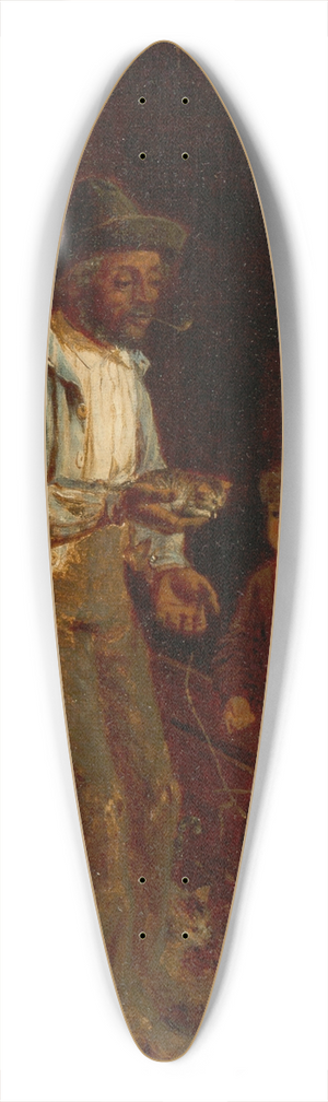 Thomas Waterman Wood - The Kitten 39.3 inch art pintail longboard deck