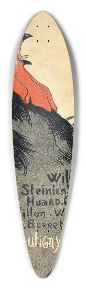 Thophile Alexandre Steinlen - Cocorico 39.3 inch art pintail longboard deck
