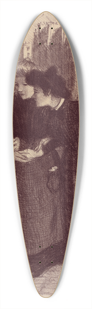 Thophile Alexandre Steinlen - Dessin original pour les Matres de lAffiche 39.3 inch art pintail longboard deck