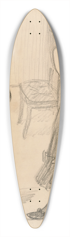 Thophile Alexandre Steinlen - La dispute 39.3 inch art pintail longboard deck Thophile Alexandre Steinlen - La dispute 39.3 inch art pintail longboard deck