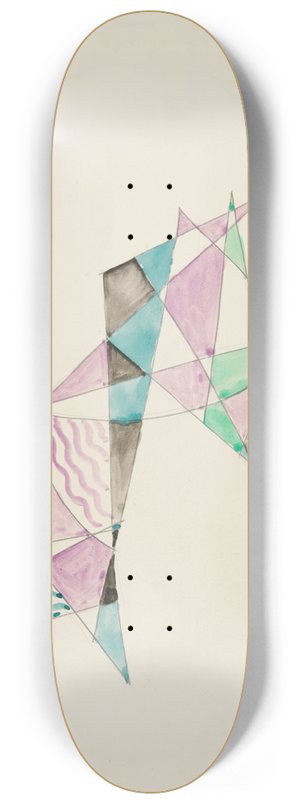 David Kakabadz - Abstraction Based on Sails, IX 8.25 inch art skate deck