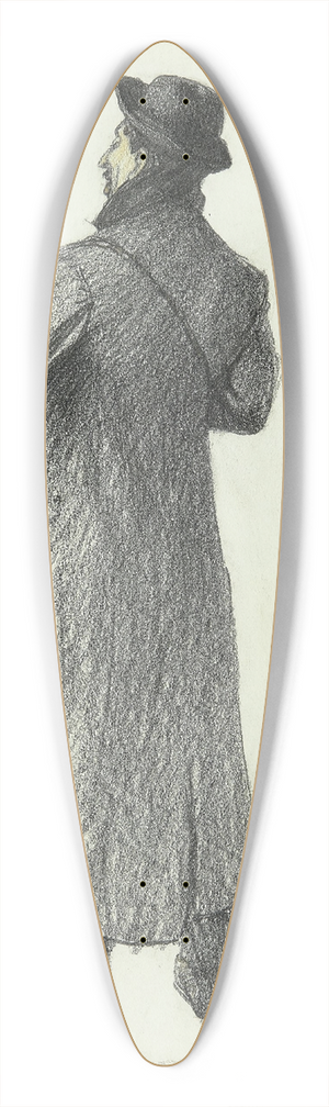 Thophile Alexandre Steinlen - Musicien des rues 39.3 inch art pintail longboard deck