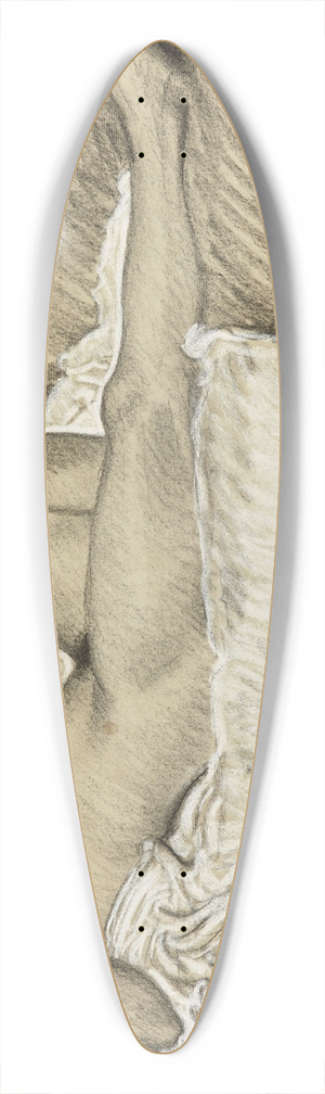 Thophile Alexandre Steinlen - Nu au drap blanc 39.3 inch art pintail longboard deck