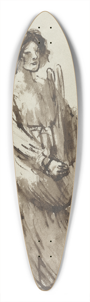 Thophile Alexandre Steinlen - The Bread Carrier 39.3 inch art pintail longboard deck Thophile Alexandre Steinlen - The Bread Carrier 39.3 inch art pintail longboard deck