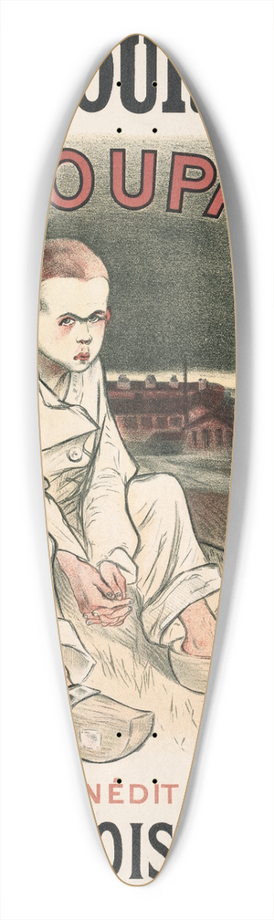 Thophile Alexandre Steinlen - The Culprit 39.3 inch art pintail longboard deck