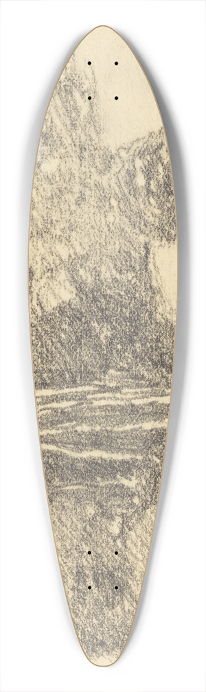 Thophile Alexandre Steinlen - The Forest at Courdemanche 39.3 inch art pintail longboard deck