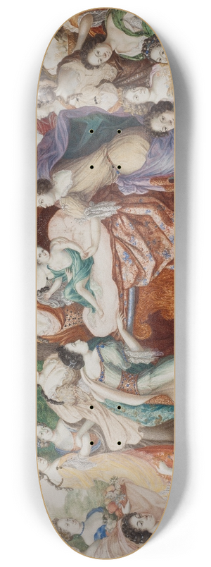 David Klcker Ehrenstrahl - Allegory of King Karl XIIs birthday 8.25 inch art skate deck