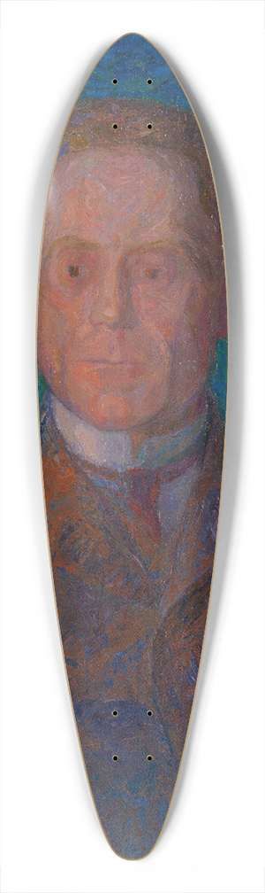 Thorvald Erichsen - Portrait of the Author Mons Lie 39.3 inch art pintail longboard deck